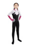 Photo de Across the Spider-Verse Gwen Stacy Cosplay Costume pour enfants C08306