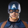 Immagine del casco cosplay Endgame Captain America Steve Rogers C08369 Versione danneggiata dalla battaglia