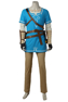 Imagen de Disfraz de cosplay con túnica de campeón de Link, The Legend of Zelda: Breath of the Wild, listo para enviar C08021S