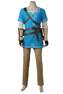 Immagine di Pronto per la spedizione The Legend of Zelda: Breath of the Wild Link Champion's Tunica Costume Cosplay C08021S