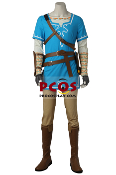 Picture of Ready to Ship The Legend of Zelda: Breath of the Wild Link Champion's Tunic Cosplay Costume C08021S