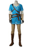 Photo de Prêt à expédier The Legend of Zelda : Breath of the Wild Link Champion's Tunic Cosplay Costume C08021S