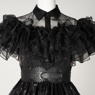 Picture of Ready to Ship New TV Show Wednesday Addams Wednesday Cosplay Costume Ball Dress C07196  Top Version