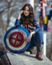 Bild des versandfertigen Doctor Strange in the Multiverse of Madness Peggy Carter Captain Carter Cosplay-Kostüms C07108