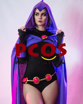 Imagen de Listo para enviar DC Teen Titans Rachel Roth Raven Disfraz de Cosplay mp004071 - US