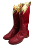 Imagen de Zapatos de cosplay listos para enviar The Flash Temporada 4 The Flash Barry Allen versión con capucha de cuero mp005135