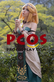 Imagen de la leyenda de Zelda: lágrimas del Reino Hyrule princesa Zelda Cosplay disfraz C08179