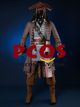 Picture of Ready to Ship Pirates of the Caribbean Captain Jack Sparrow Cosplay Costume mp004995