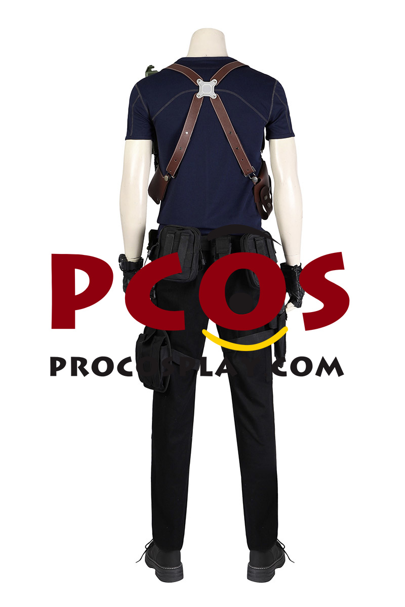 Leon Cosplay Gürtel Mit Waffentasche - Resident Evil Kostüm Zubehör Aus Leder