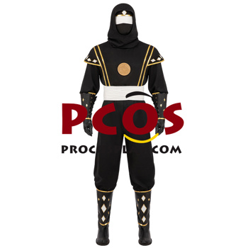 Imagen de la película Mighty Morphin Power Rangers Zack Black Ranger Ninja Cosplay disfraz C08796