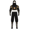 Imagen de la película Mighty Morphin Power Rangers Zack Black Ranger Ninja Cosplay disfraz C08796