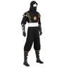 Imagen de la película Mighty Morphin Power Rangers Zack Black Ranger Ninja Cosplay disfraz C08796