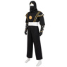 Imagen de la película Mighty Morphin Power Rangers Zack Black Ranger Ninja Cosplay disfraz C08796