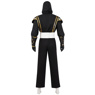 Imagen de la película Mighty Morphin Power Rangers Zack Black Ranger Ninja Cosplay disfraz C08796