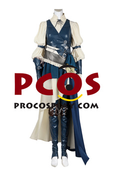 Photo de Final Fantasy XVI Jill Warrick Costume Cosplay Version bleu clair C08799