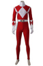 Photo de Mighty Morphin Power Rangers Jason Lee Scott Costume de Cosplay Ranger rouge C08828