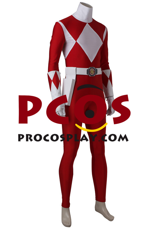 Mighty Morphin Power Rangers Jason Lee Scott Red Ranger Cosplay Costume ...