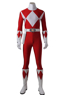 Photo de Mighty Morphin Power Rangers Jason Lee Scott Costume de Cosplay Ranger rouge C08828