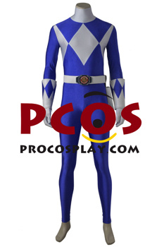 Picture of Mighty Morphin Power Rangers Tricera Ranger Dan Blue Ranger Cosplay Costume C08835