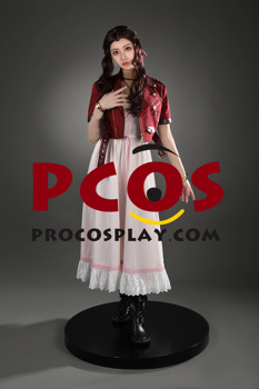 Photo de Final Fantasy VII Renaissance Aerith Gainsborough Costume de Cosplay C08876