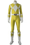 Photo de Mighty Morphin Power Rangers Costume de Cosplay Ranger jaune C08886 Version masculine