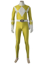 Imagen de Mighty Morphin Power Rangers Yellow Ranger Disfraz de cosplay C08886 Versión masculina