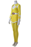 Photo de Mighty Morphin Power Rangers Costume de cosplay Ranger jaune C08885 Version féminine