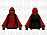 Imagen de Sudadera con capucha y cremallera Deadpool Wade Wilson lista para enviar IF0005