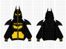 Imagen de preventa con capucha con cremallera y murciélago The Dark Knight IF0007