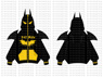 Picture of Ready to Ship The Dark Knight Bat Zip-Up Hoodie IF0007