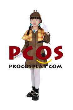 Immagine di Principessa Peach: Showtime Detective Peach Costume Cosplay C08947 Versione per bambini