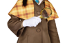Изображение принцессы Пич: косплей костюм Showtime Detective Peach C08947, детская версия