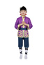Picture of Princess Peach: Showtime Kung Fu Peach Cosplay Costume Child Version C08955