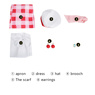 Picture of Princess Peach: Showtime Pastry Chef  Peach Cosplay Costume Child Version C08957
