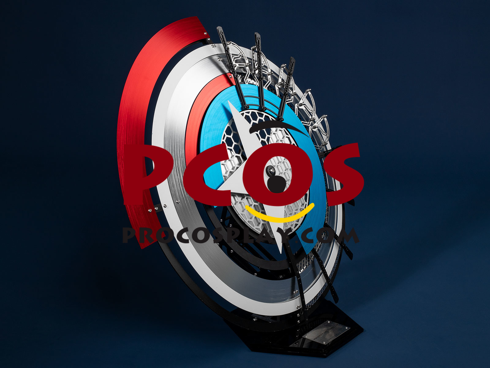 Deadpool 3 Deadpool and Wolverine Captain America Steve Rogers Cosplay Shield C09149 Aluminum