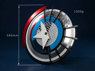 Picture of Deadpool 3 Deadpool and Wolverine Captain America Steve Rogers Cosplay Shield C09149 Aluminum Alloy Display Version