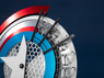 Picture of Deadpool 3 Deadpool and Wolverine Captain America Steve Rogers Cosplay Shield C09149 Aluminum Alloy Display Version