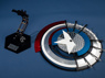 Picture of Deadpool 3 Deadpool and Wolverine Captain America Steve Rogers Cosplay Shield C09149 Aluminum Alloy Display Version