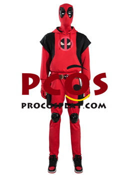 Picture of Deadpool 3 Deadpool & Wolverine Kidpool Wade Wilson Cosplay Hoodie Adult Version C09192
