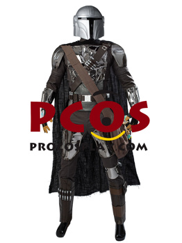 Picture of 【Flash Sale】 The Mandalorian Season 2 Mandalorian Cosplay Costume C00983 (Size M) + Yoda Bag Doll