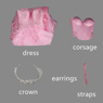 Picture of Wicked Glinda Cosplay Costume Dress C09231