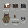 Picture of The Dark Knight Rises Bane Cosplay Costume With Helmet C09239