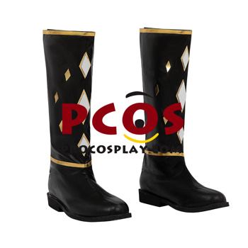Picture of Movie Mighty Morphin Power Rangers Zack Black Ranger Ninja Cosplay Boots C08796
