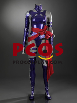 Picture of Game Rivals Psylocke Cosplay Costume PU Version C09358