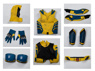 Picture of Deadpool 3 Deadpool & Wolverine Logan James Howlett Wolverine Cosplay Costume C09386 Distressed Version 113 Chart