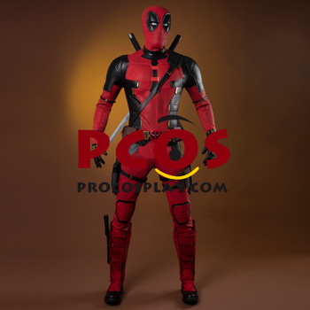 Picture of PRESALE Deadpool 3 Deadpool & Wolverine Wade Wilson Deadpool Cosplay Costume C09387 High-End Distressed Version 113 Chart