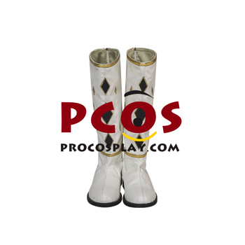Picture of Movie Mighty Morphin Power Rangers Tommy Oliver White Ranger Ninja Cosplay Boots C08026