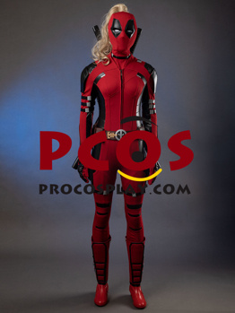 Picture of Deadpool 3 Deadpool & Wolverine Lady Deadpool Wanda Wilson Cosplay Costume C09418 Knitted Version