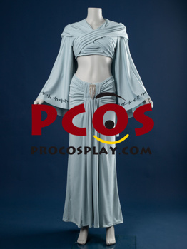 Picture of Padmé Naberrie Amidala Padme Light Blue Cosplay Dress FY0189