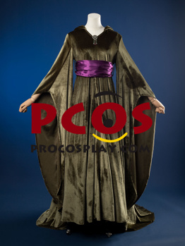 Picture of Revenge of the Sith Padme Naberrie Amidala Cosplay Olive Velvet Dress FY0188